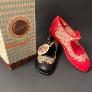 Hot Chocolate Design Mary Jane Flats – “Havana Hearts”
